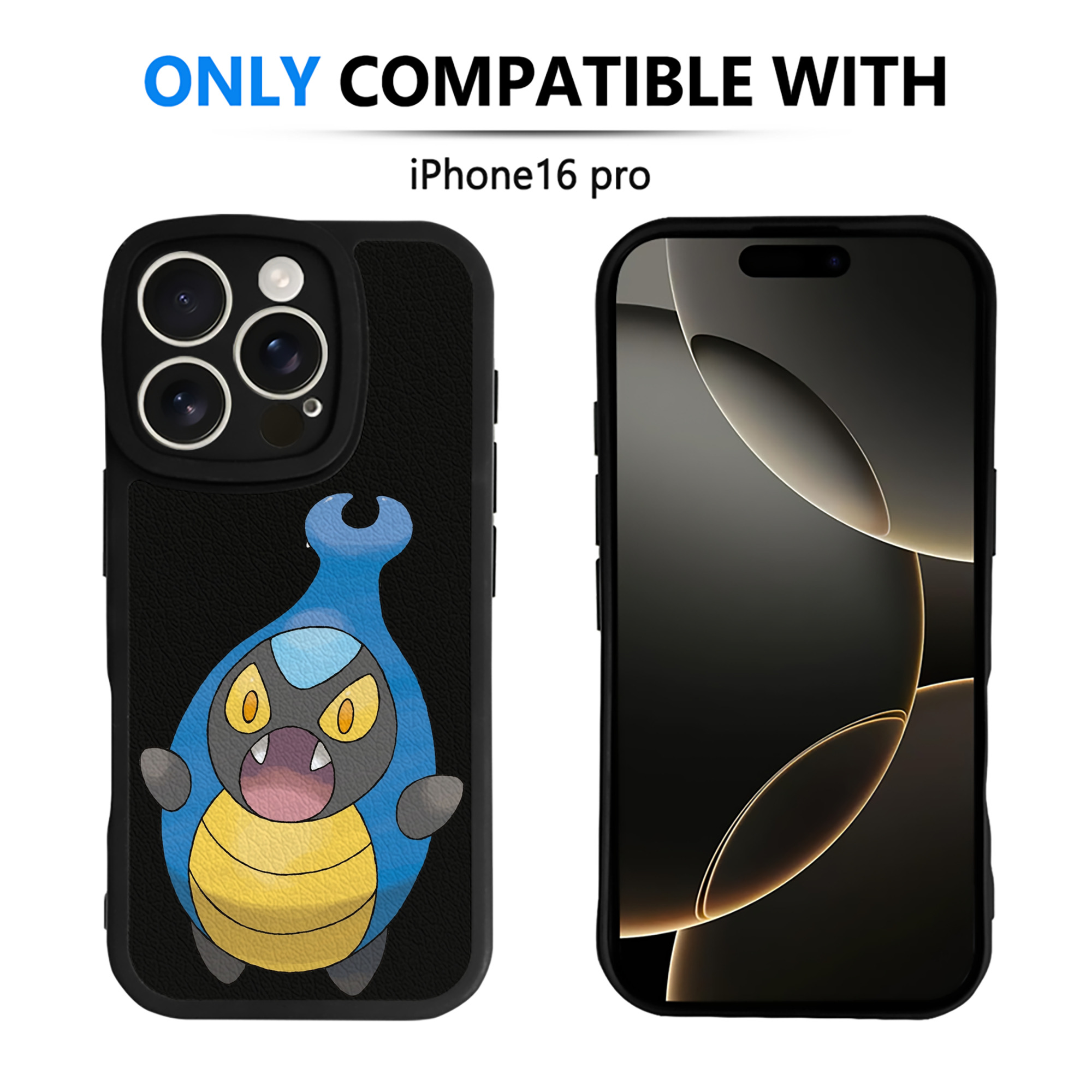 （画像用） ポケットモンスター Pokémon 【iPhone 16シリーズ対応】シリコンスマホケース（レザー調） 材質：シリコン